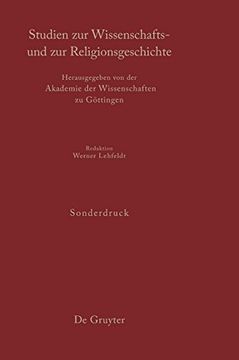 portada Studien zur Wissenschafts- und zur Religionsgeschichte (in German)