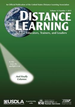portada Distance Learning Magazine, Volume 12, Issue 1, 2015 (en Inglés)