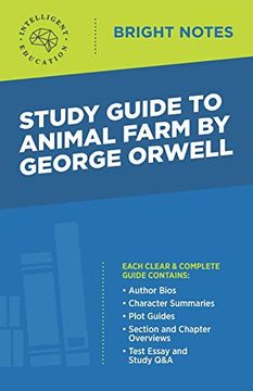 portada Study Guide to Animal Farm by George Orwell (Bright Notes) (libro en Inglés)