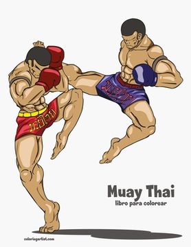 portada Muay Thai libro para colorear