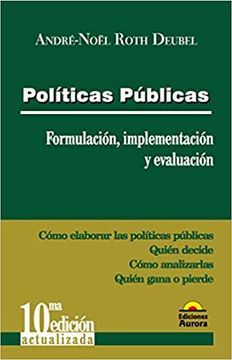 portada Politicas Publicas - Formulacion Implementacion y Evaluacion
