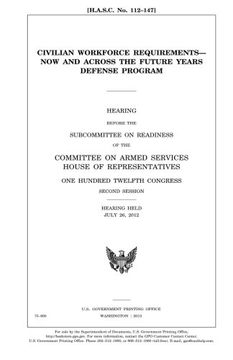 portada Civilian workforce requirements--now and across the Future Years Defense Program