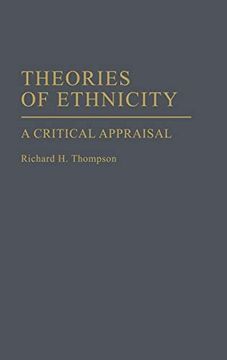 portada Theories of Ethnicity: A Critical Appraisal (Contributions in Sociology) (in English)