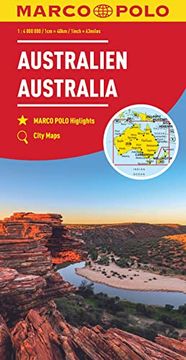 portada Marco Polo Kontinentalkarte Australien 1: 4 Mio. (en Alemán)