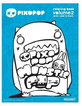 portada Pixopop Coloring Book Volume 2: Enjoy over 50 pixopop illustrations (en Inglés)