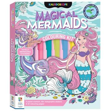 portada Kaleidoscope Colouring kit Magical Mermaids (en Inglés)