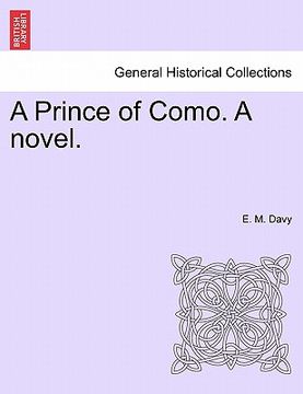 portada a prince of como. a novel. (en Inglés)