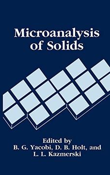 portada Microanalysis of Solids 