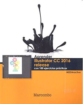 portada Aprender Illustrator CC release 2016 con 100 ejercicios prácticos