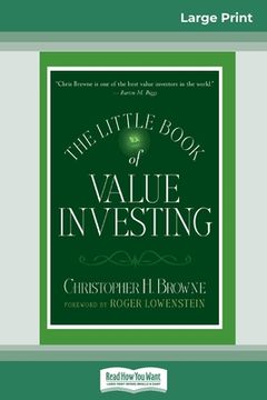 portada The Little Book of Value Investing: (Little Books. Big Profits) (16pt Large Print Edition) (en Inglés)