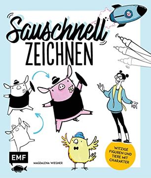 portada Saueinfach Zeichnen: Witzige Figuren und Tiere mit Charakter (en Alemán)