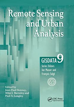 portada Remote Sensing and Urban Analysis: Gisdata 9 (in English)