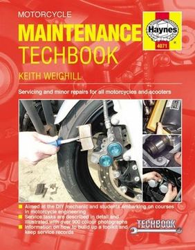 portada Motorcycle Maintenance Techbook: Servicing and minor repairs for all motorcycles and scooters (Haynes Techbook)