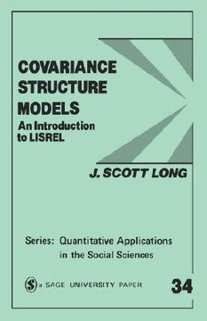 portada covariance structure models: an introduction to lisrel (en Inglés)