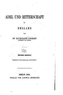 portada Adel Und Ritterschaft in England (in German)