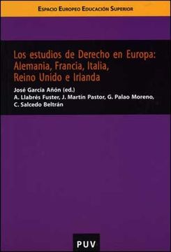 portada Los Estudios de Derecho en Europa: Alemania, Francia, Italia, Reino Unido e Irlanda