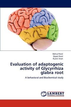 portada evaluation of adaptogenic activity of glycyrrhiza glabra root (en Inglés)
