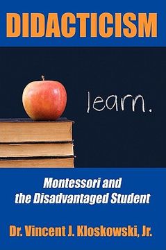portada didacticism: montessori and the disadvantaged student (en Inglés)