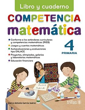portada Competencia Matematica 4: Libro Y Cuaderno