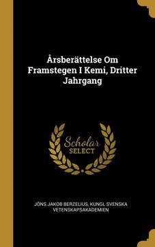 portada Rsberattelse om Framstegen i Kemi, Dritter Jahrgang (in German)