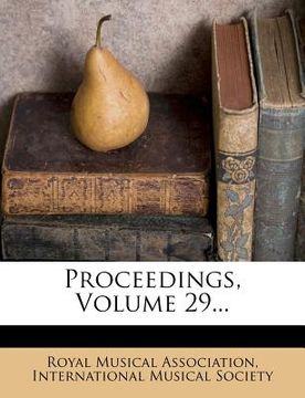 portada proceedings, volume 29... (in English)