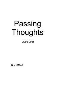 portada Passing Thoughts 2005-2015 (en Inglés)