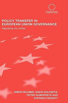 portada policy transfer in european union governance: regulating the utilities (en Inglés)