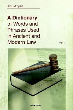 portada dictionary of words vol.1 (en Inglés)
