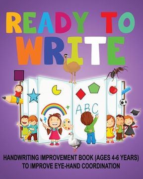portada Ready to Write: Handwriting Activity Book ages- 4-6 years, to improve eye-hand coordination (en Inglés)