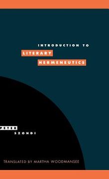 portada Introduction to Literary Hermeneutics Hardback (Literature, Culture, Theory) 