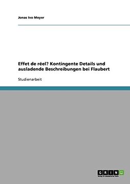portada Effet de réel? Kontingente Details und ausladende Beschreibungen bei Flaubert (German Edition)