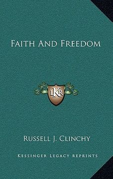 portada faith and freedom (en Inglés)