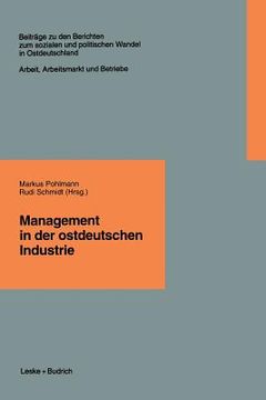 portada Management in Der Ostdeutschen Industrie (in German)