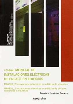 portada Uf0884 Montaje de Instalaciones Eléctricas de Enlace en Edificios