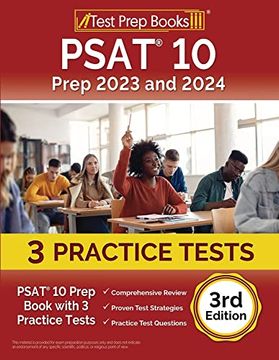 portada Psat 10 Prep 2023 and 2024: Psat 10 Prep Book With 3 Practice Tests [3Rd Edition] (in English)