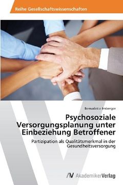 portada Psychosoziale Versorgungsplanung unter Einbeziehung Betroffener (in German)