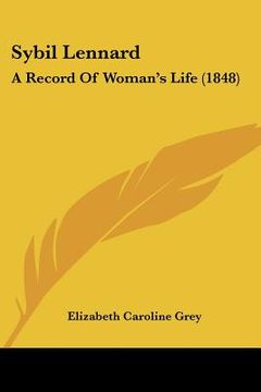 portada sybil lennard: a record of woman's life (1848)