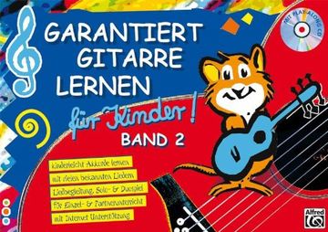 portada Garantiert Gitarre lernen für Kinder Band 2. Buch/CD: Kinderleicht Akkorde lernen mit vielen bekannten Liedern (in German)