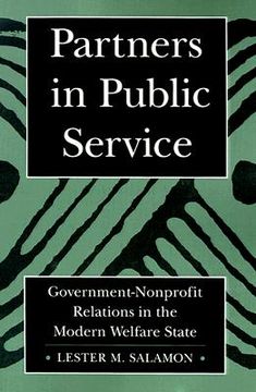 portada partners in public service: government-nonprofit relations in the modern welfare state (en Inglés)