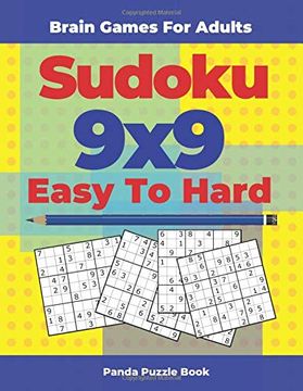 portada Brain Games for Adults - Sudoku 9x9 Easy to Hard: Logic Games Adults (en Inglés)