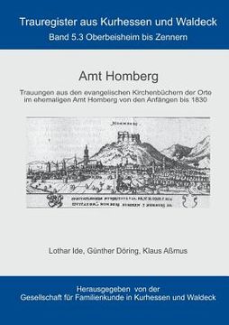 portada Amt Homberg: Band 5.3 Oberbeisheim bis Zennern 