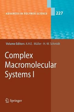 portada complex macromolecular systems i (en Inglés)