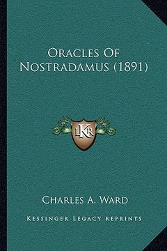 portada oracles of nostradamus (1891) (en Inglés)