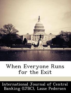 portada when everyone runs for the exit (en Inglés)