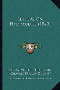 portada letters on hydraulics (1849) (en Inglés)