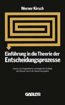 portada Einführung in Die Theorie Der Entscheidungsprozesse (in German)