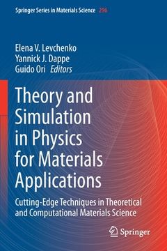 portada Theory and Simulation in Physics for Materials Applications: Cutting-Edge Techniques in Theoretical and Computational Materials Science (in English)