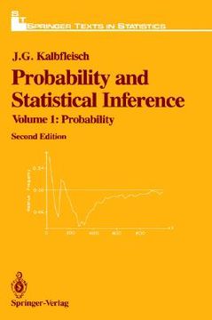 portada probability and statistical inference: volume 1: probability (in English)