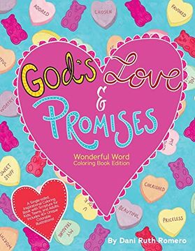portada God's Love & Promises - Single-Sided Inspirational Coloring Book With Scripture for Kids, Teens, and Adults, 40+ Unique Colorable Illustrations (Wonderful Word) (in English)