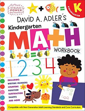 portada David a. Adler'S Kindergarten Math Workbook (Steam Power Workbooks) 